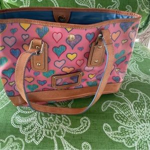 Vintage Dooney & Bourke leather handbag